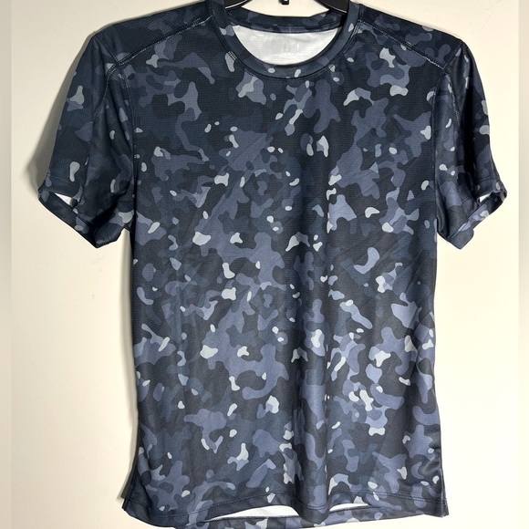 Id Ideology Mens Mens Birdseye Printed Training T-Shirt, MultiColor, small blue - Picture 3 of 4